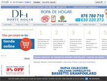 Tablet Screenshot of cortinaszaragoza.net